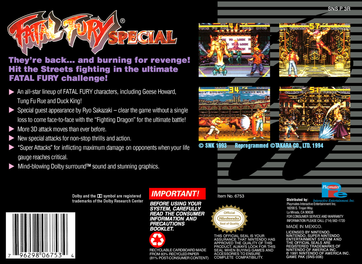 Fatal Fury Special