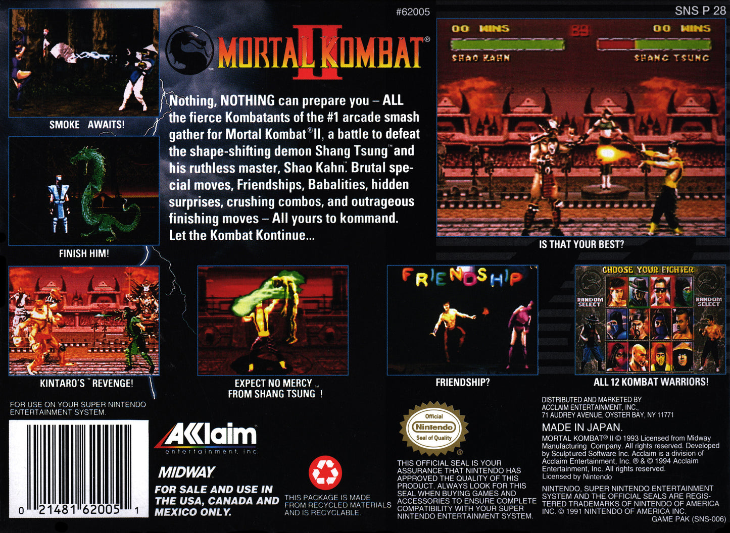 Mortal Kombat II [NTSC]