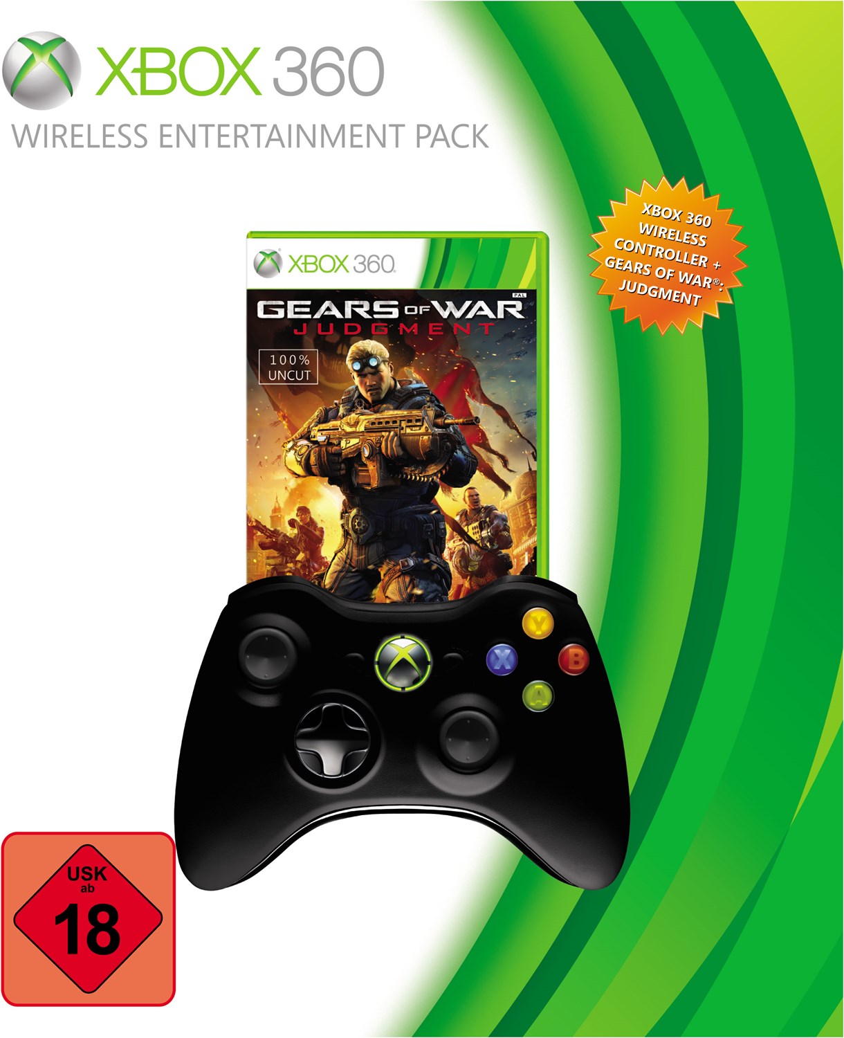 Wireless Entertainment Pack OVP (Controller + Gears of War Judgment)