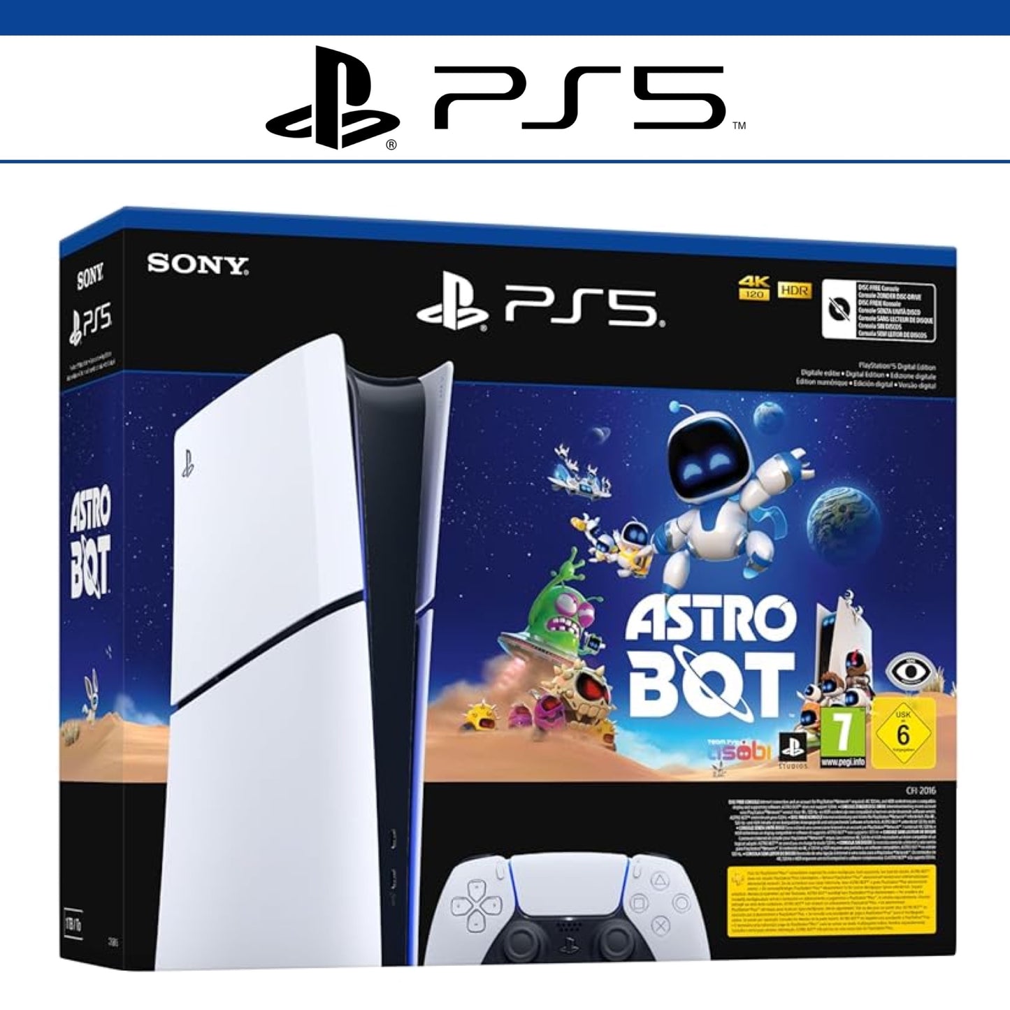 Slim Konsole Digital Astro Bot Bundle in OVP