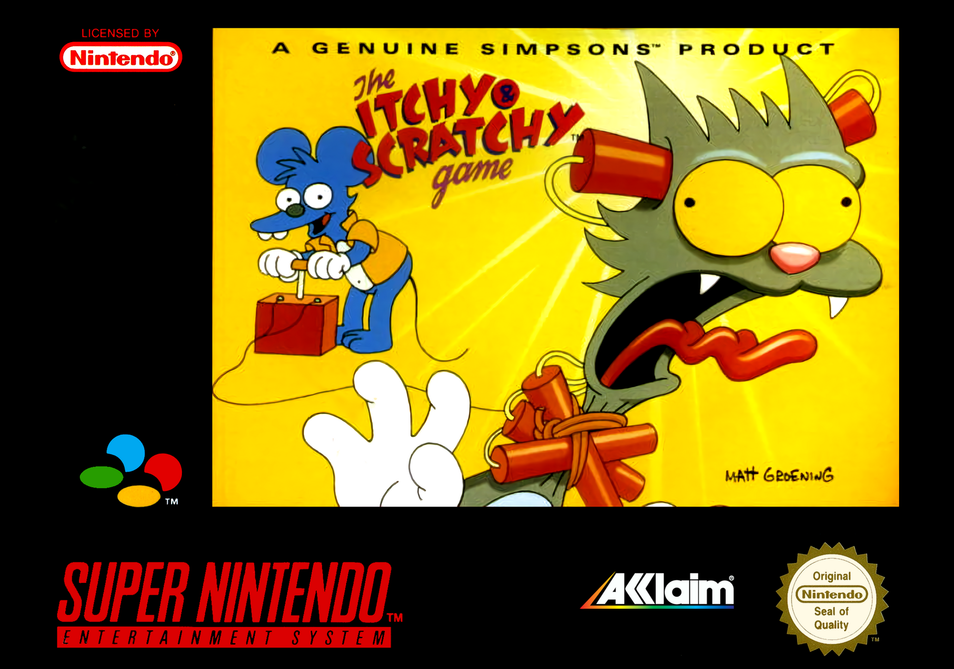 Itchy And Scratchy Snes Simpsons Itchy And Scratchy Game SNES