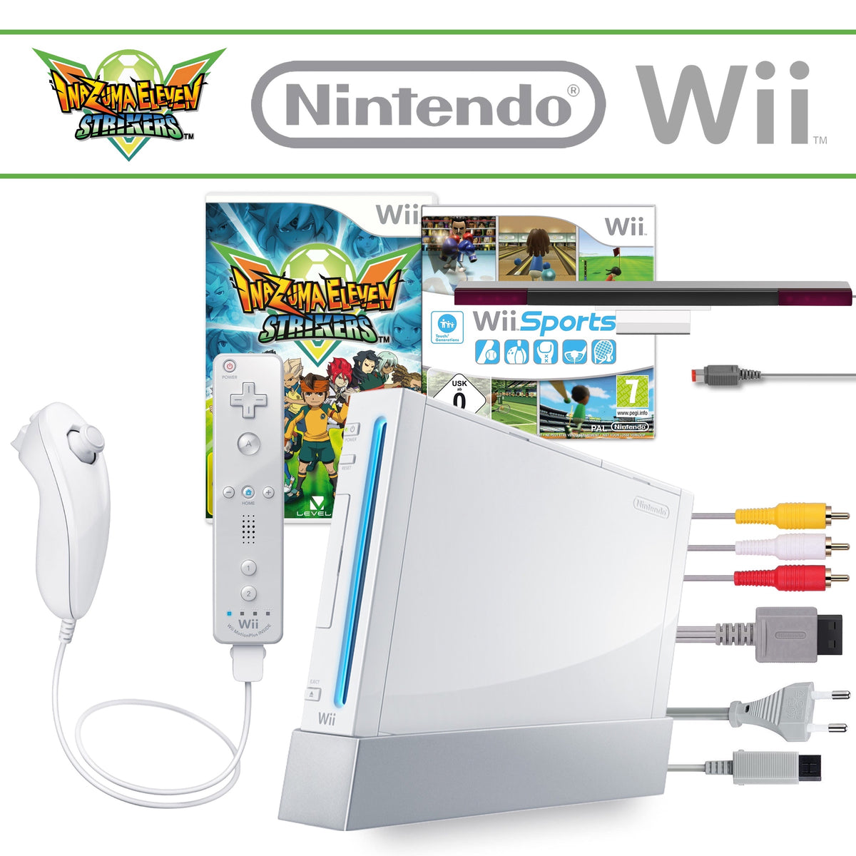 Wii "Inazuma Eleven Edition" inkl. Controller & Inazuma Eleven