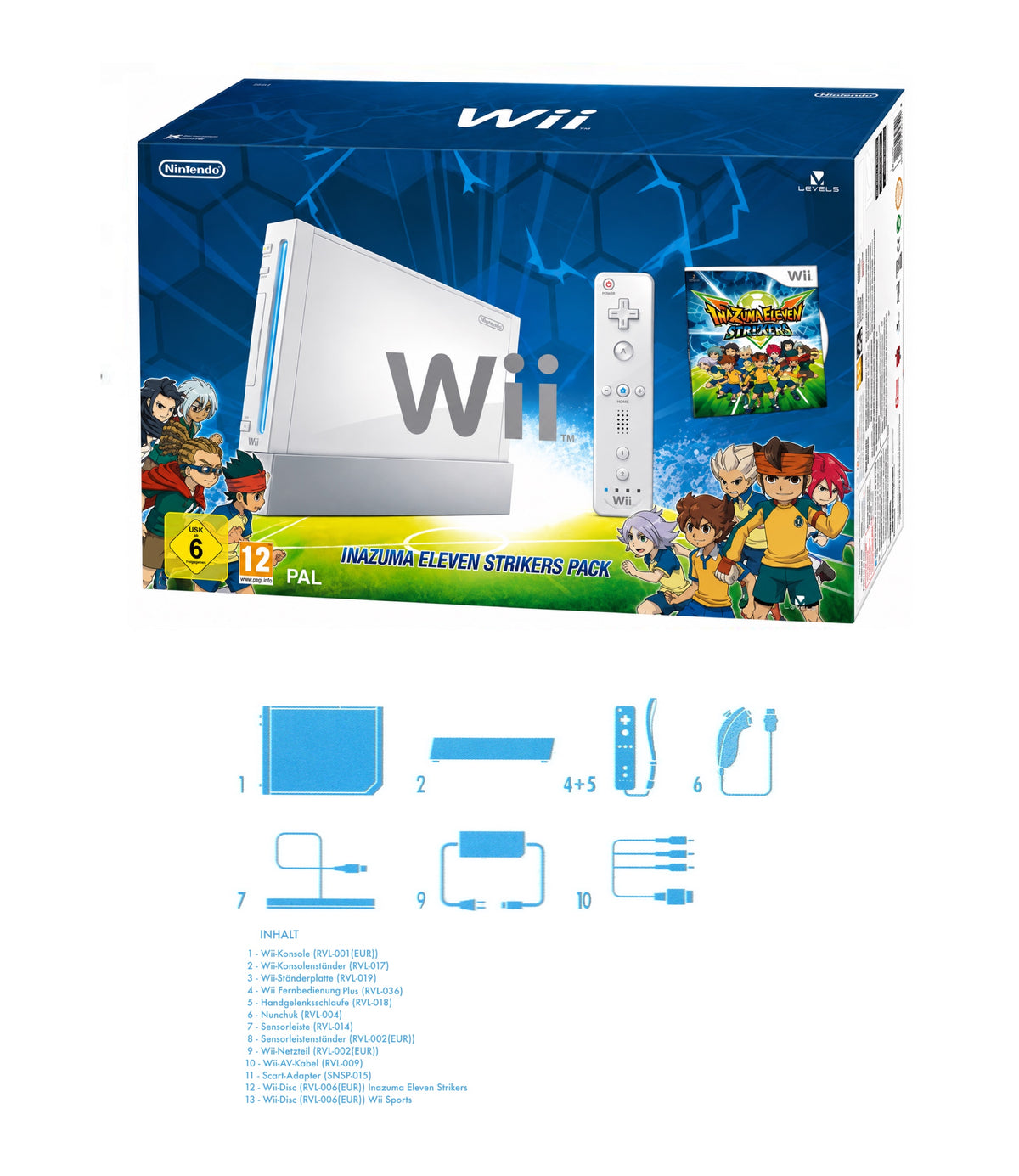 Wii "Inazuma Eleven Edition" inkl. Controller & Inazuma Eleven