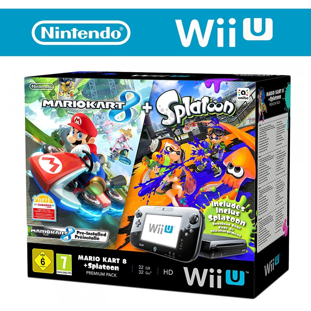Konsole inkl. GamePad & Mario Kart 8 & Splatoon in OVP