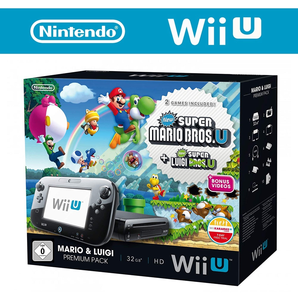 Konsole inkl. GamePad & New Super Mario + New Super Luigi U