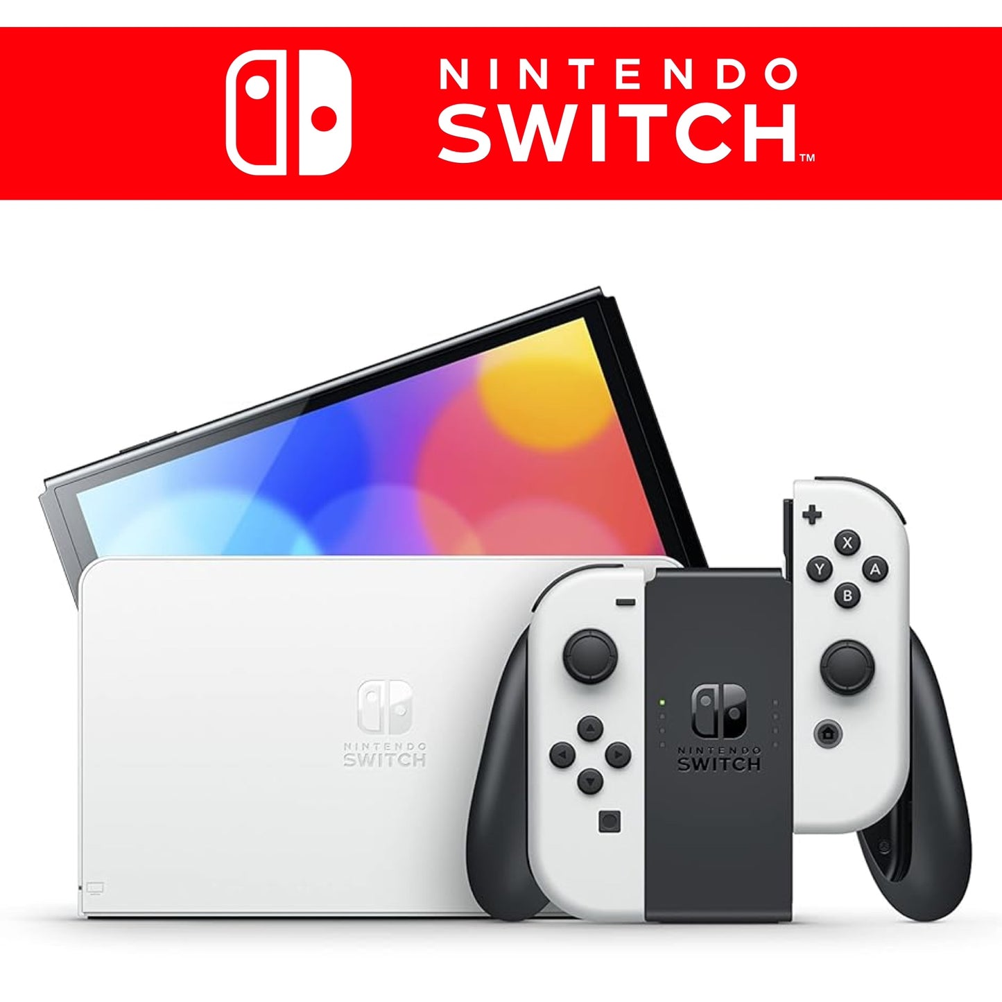 Konsole OLED Weiß + Super Mario Bros. Wonder in OVP