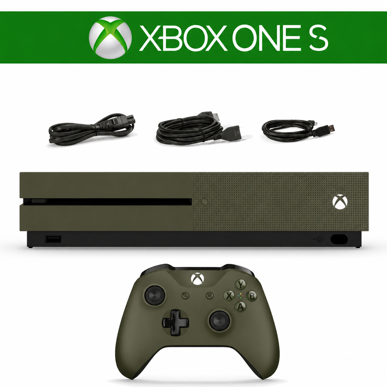 S Konsole Military Green inkl. ORIGINAL Controller