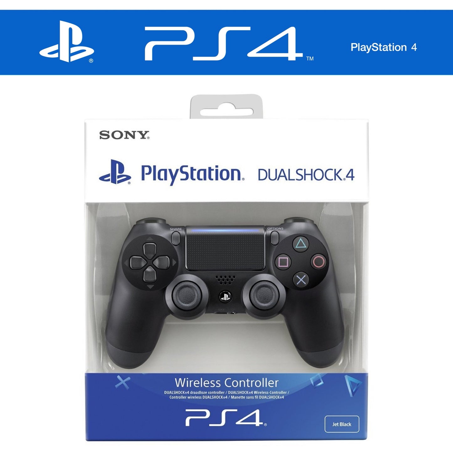 Original Dualshock 4 Controller Schwarz in OVP