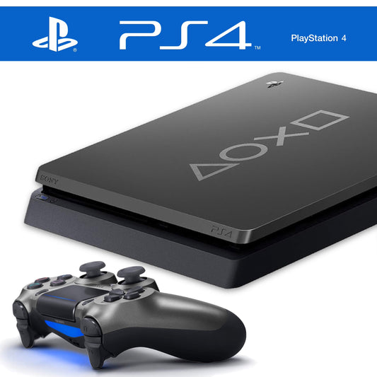 Slim Konsole Days of Play Limited Edition Steel Black inkl. ORIGINAL Controller