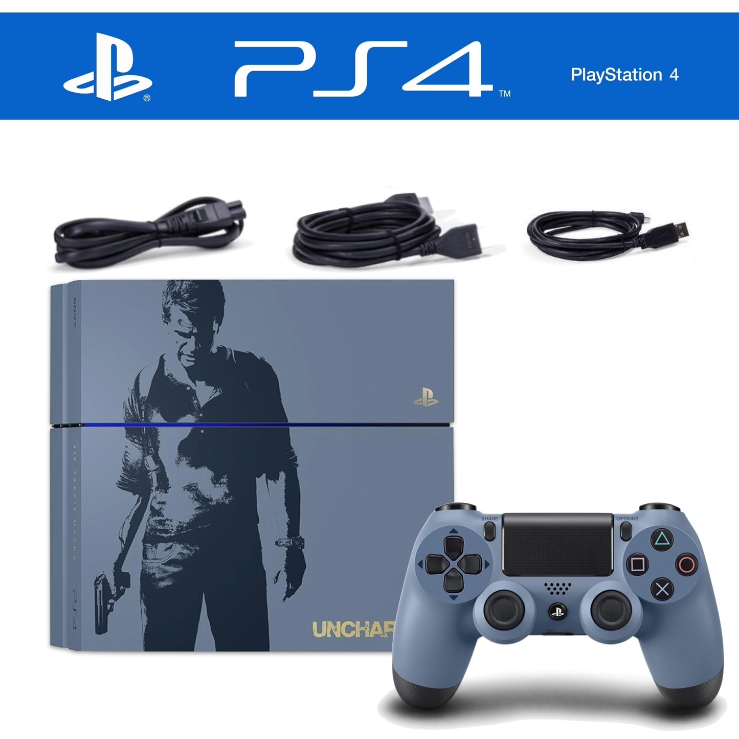 Uncharted 4 A Thief's End Konsole inkl. ORIGINAL Controller