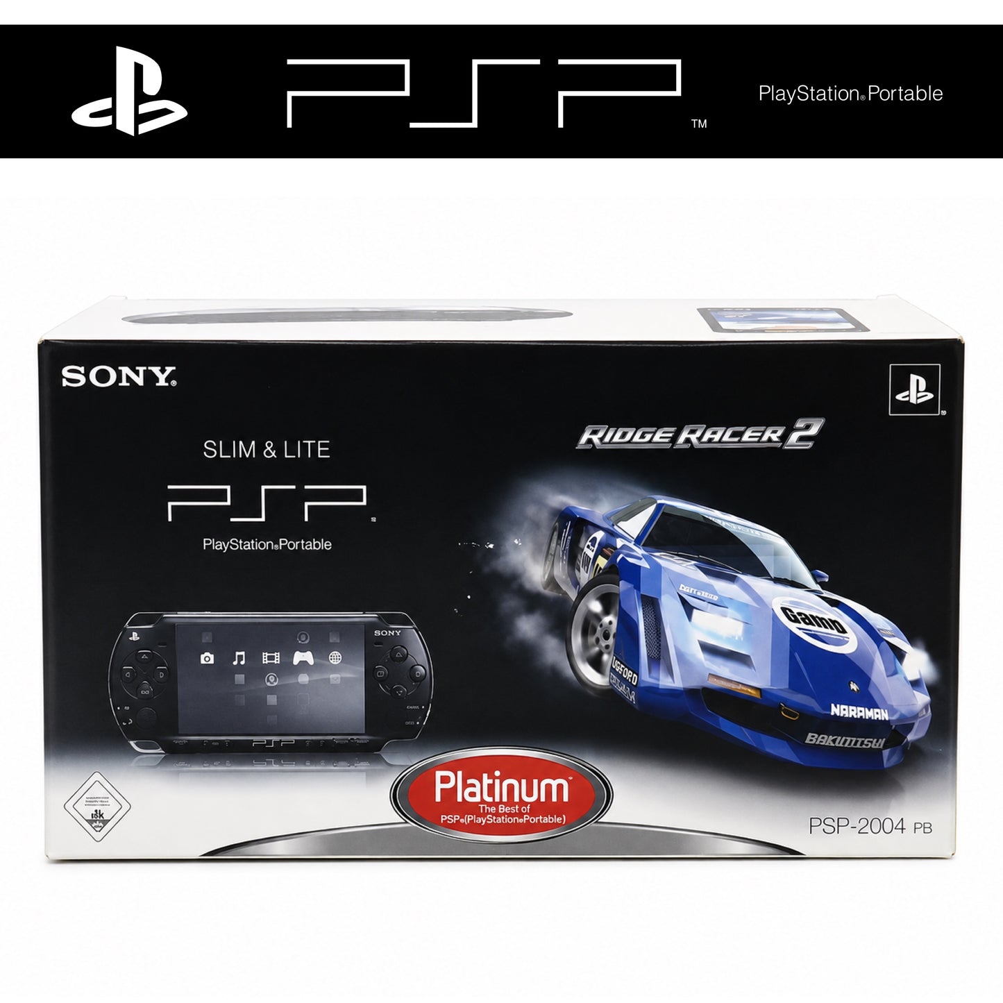 PSP 2004 Ridge Racer 2 Platinum Edition in OVP