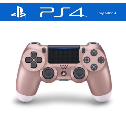Rosa Sony PlayStation 4-Controller mit ergonomischem Design und reaktionsschnellen Tasten für ein verbessertes Spielerlebnis.