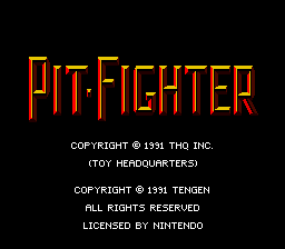 Pit-Fighter [NTSC]