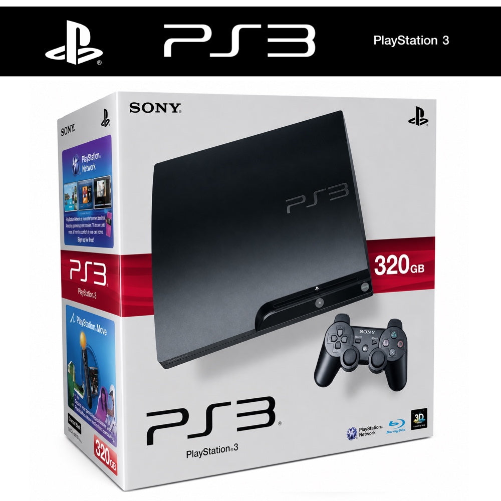 Slim Konsole 320GB inkl. ORIGINAL Controller in OVP