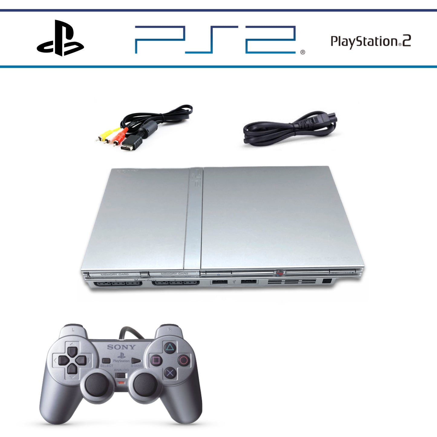 Slim Konsole silber inkl. Controller in OVP