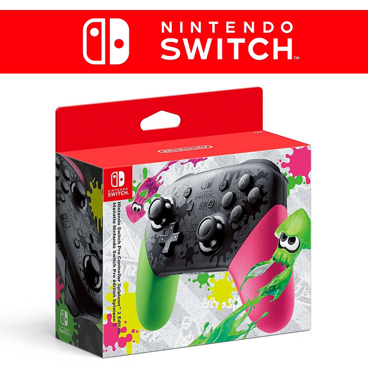 Pro Controller Splatoon Shell Replacement Original Pro Controller Splatoon 2 für Nintendo Switch – GAMES-WORLD4YOU