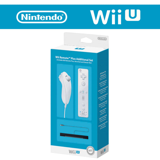 Original Remote Motion Plus inkl. Nunchuk & Sensorleiste in OVP