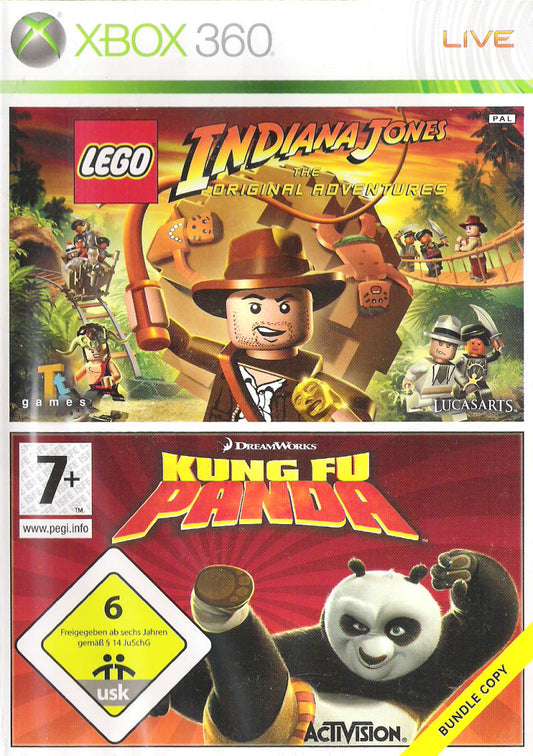 2 Games in 1 LEGO Indiana Jones / Kung Fu Panda