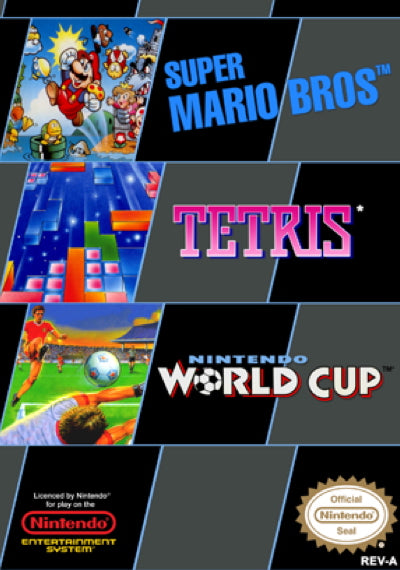 3 Games in 1 - Super Mario Bros. / Tetris / World Cup