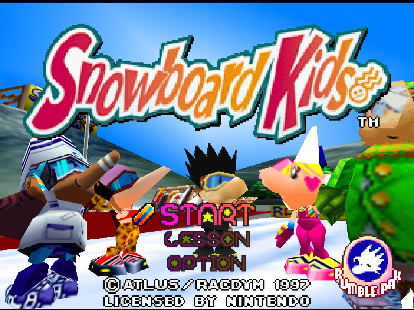 Snowboard Kids Game N64 Snowboard Kids Nintendo Snowboard Kids
