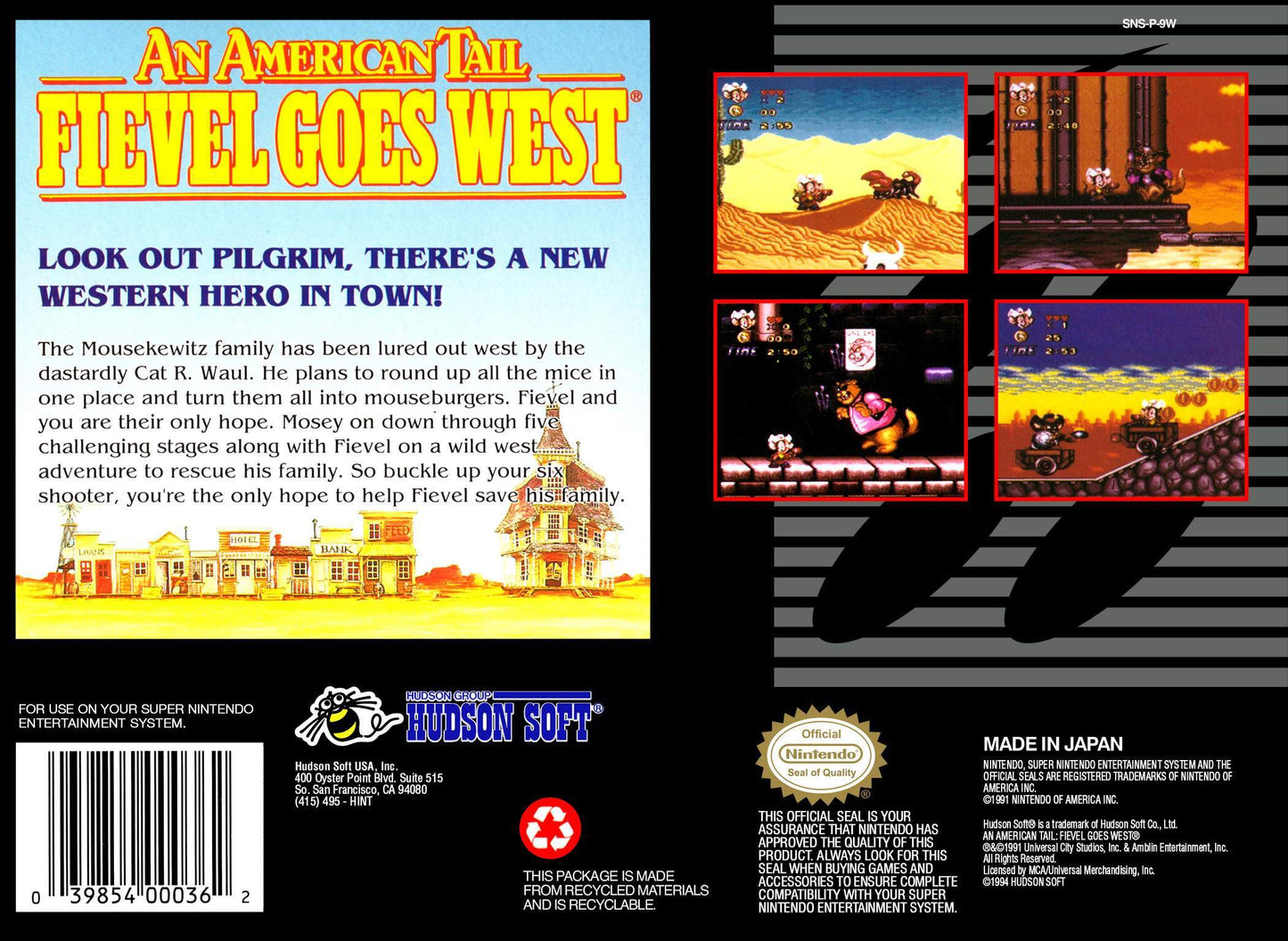 An American Tail - Fievel goes West