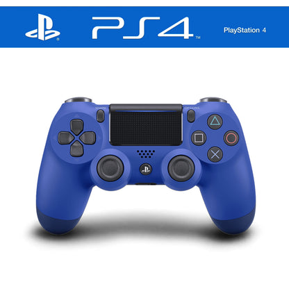 Blauer Sony PlayStation 4-Controller mit ergonomischem Design und reaktionsschnellen Tasten für ein verbessertes Spielerlebnis.