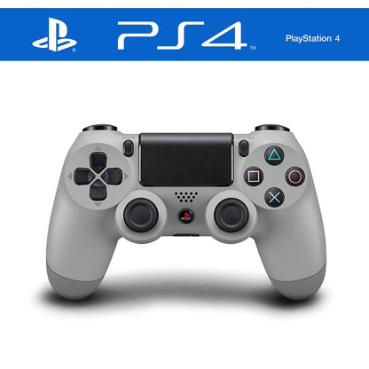 Grauer Sony PlayStation 4-Controller mit ergonomischem Design und reaktionsschnellen Tasten für ein verbessertes Spielerlebnis.