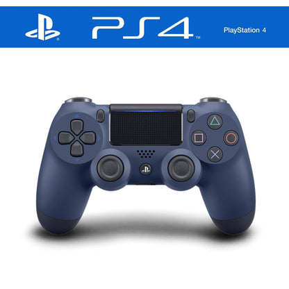Dunkelblauer Sony PlayStation 4-Controller mit ergonomischem Design und reaktionsschnellen Tasten für ein verbessertes Spielerlebnis.