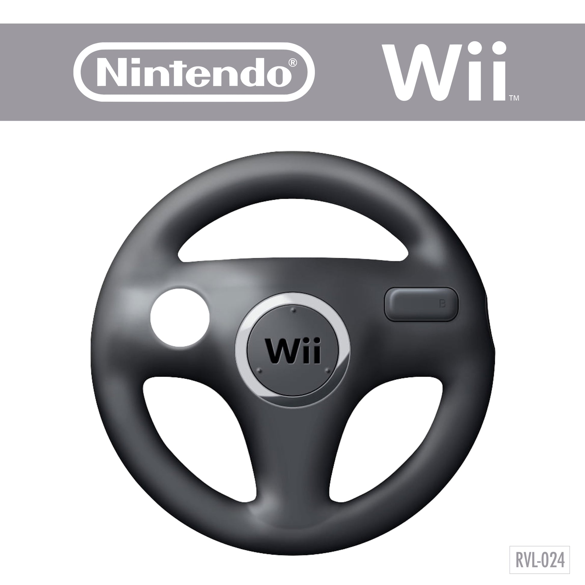Original Wii Wheel / Lenkrad (Schwarz / Weiß) für Nintendo Wii – GAMES-WORLD4YOU