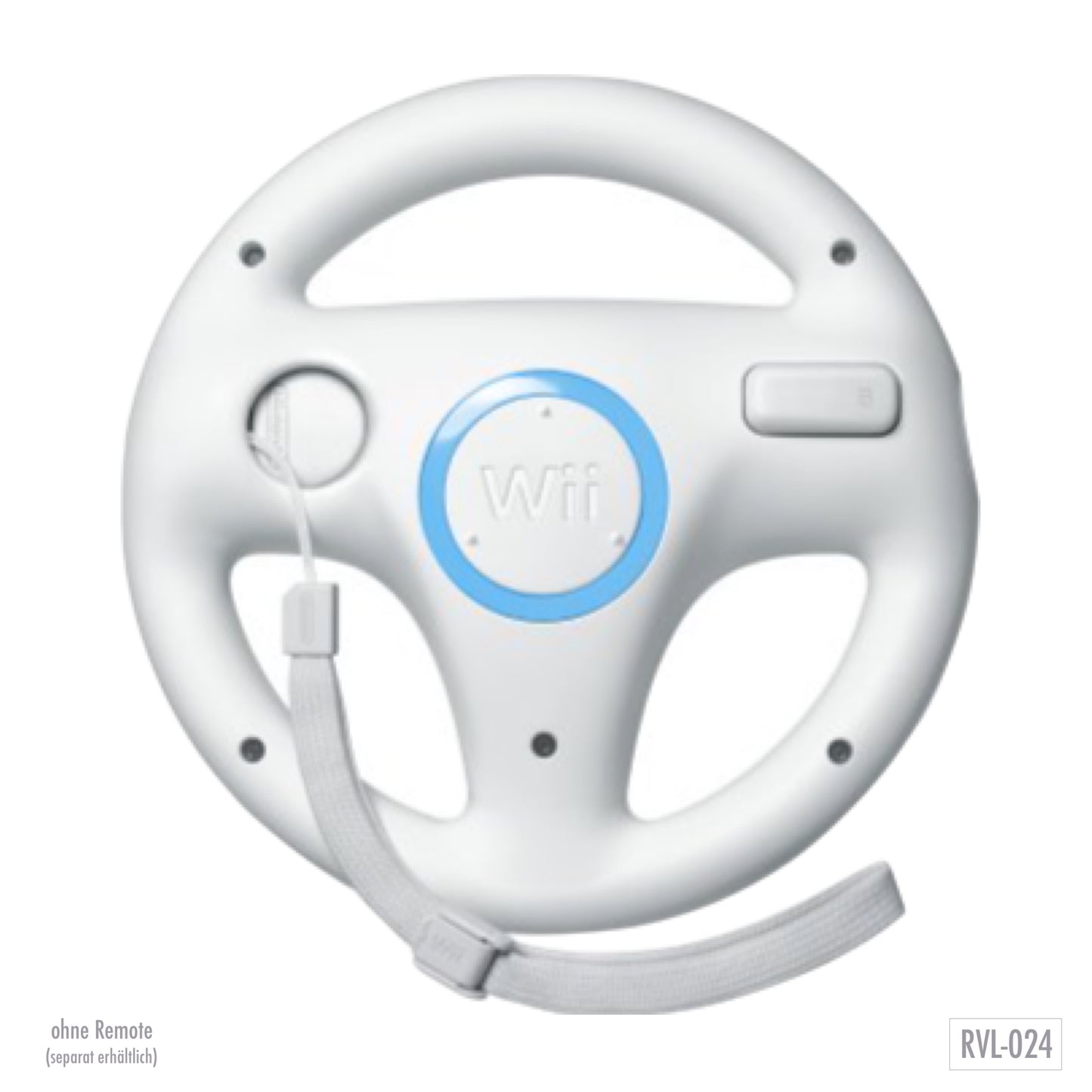 Original Wii Wheel / Lenkrad (Schwarz / Weiß)