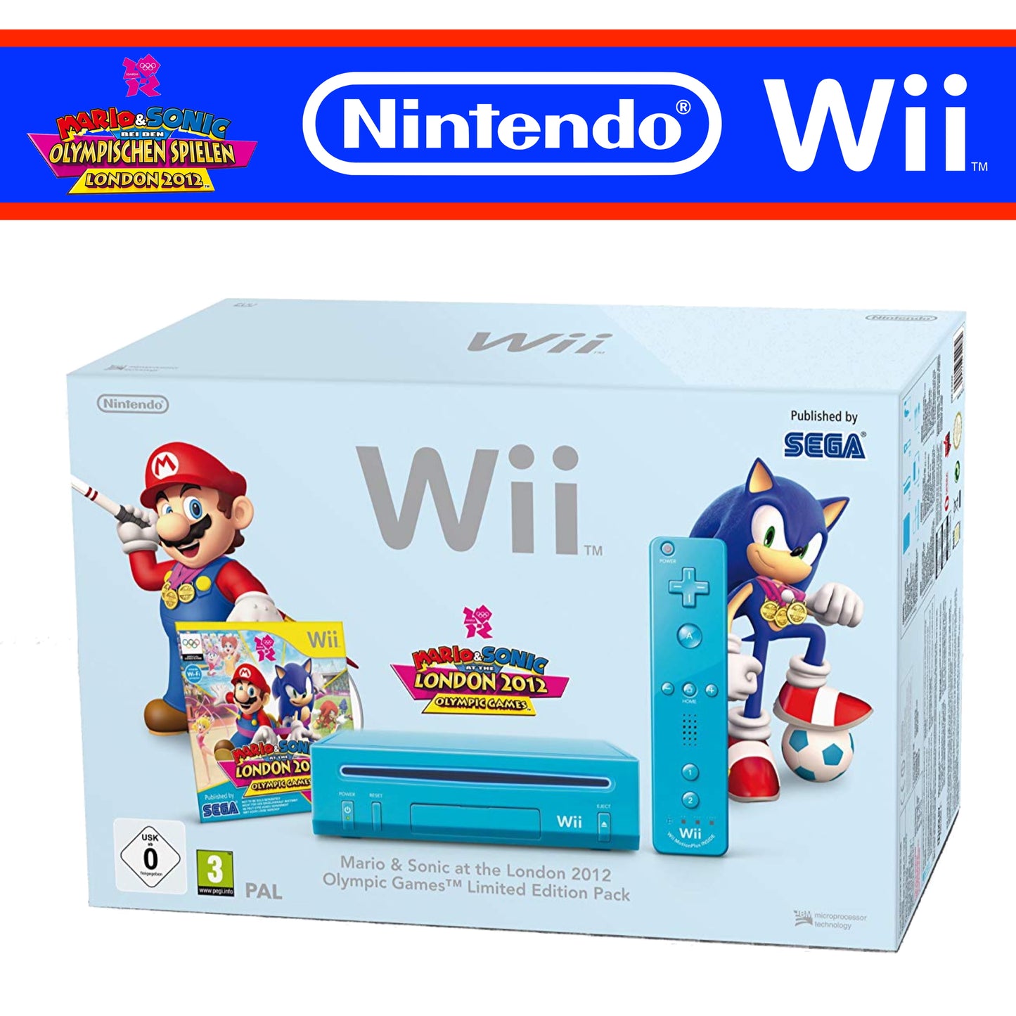Wii "Mario & Sonic Limited Edition Pack" inkl. Controller & Mario & Sonic London 2012