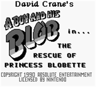 David Crane`s - The Rescue of Princess Blobette